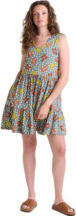 Toad & Co Marley Tiered Sleeveless Dress in North Shore Lily Print at Nordstrom, Size X-Small