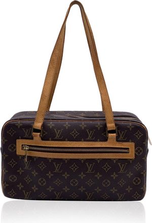 Louis Vuitton Pre-owned Womens Cloth Shoulder Bag Cite - Brown Cotton - One Size