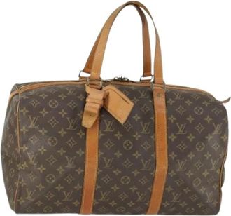 Louis Vuitton Pre-owned Weekend Bags, female, Brown, Size: ONE SIZE Pre-owned Canvas Weekend Bag
