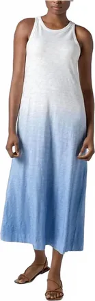 Lilla P Ombre Jewel Neck Tank Dress In Harbor