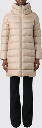 Herno Piumino lungo in nylon trapuntato con collo alto e imbottitura in piuma