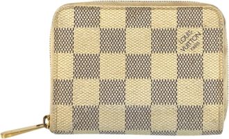 Louis Vuitton Gray White Pvc Coin Purse/Coin Case (Pre-Owned)