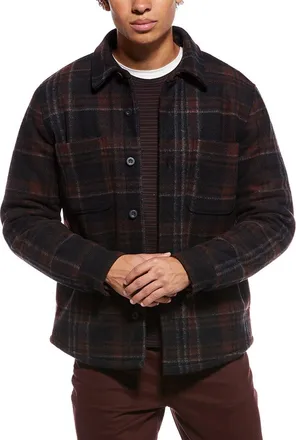 Vince Plaid Shirt Jacket