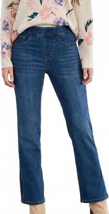 FDJ Womens Straight Ankle Denim Jeans In Med Wash