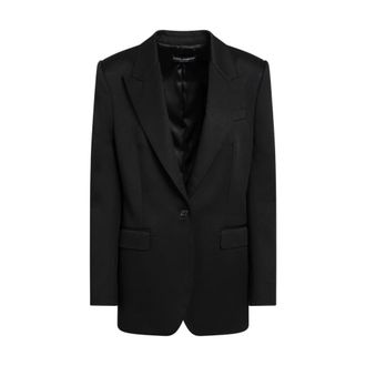 Dolce & Gabbana Dames, Jassen, Zwart, Maat: S