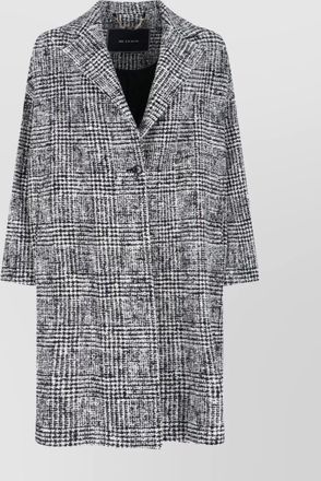 Kiton longline monochrome jacket notched lapel