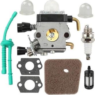 OEM Juego De Carburador Para Desbrozadora Stihl Fs55 Fs55r Fs55rc Fs38 Km55 Hl45 Km55r. Incluye Filtro De Aire, Kit De L&iacute;nea De Combustible Y Kit De Buj&iacute;a