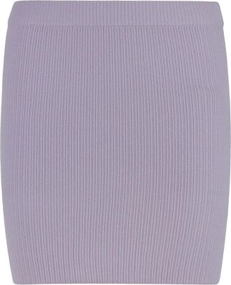 Sablyn Gebreide Minirok - Dames - Korte rokken - Paars - XS - Nylon - Rokken