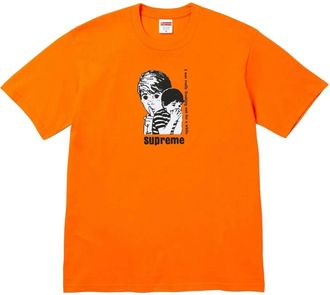SUPREME T-shirt met grafische print - Oranje