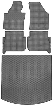 OEM Volkswagen Touran I Minivan De 2003 A Agosto De 2015. Juego De Alfombrillas De Goma Para Coche Y Maletero