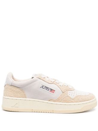 Autry Beige Medalist Low Sneakers