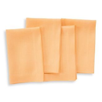 Solino Home Linen Dinner Napkins - Fete, 20 x 20 in Peach at Nordstrom, Size Large