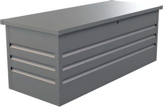 Vente-Unique Vente-unique - Baule portaoggetti da giardino volume 582 litri in Acciaio galvanizzato Grigio - tomaso