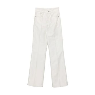 A.P.C. Wide Jeans, female, White, Size: W26 Domino Jeans