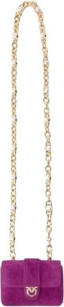 Pinko Love Bag Click Soft Horizontal Mini - Dames - Mini tas - Paars - ONE Size - Katoen - Tassen