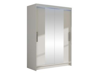Mirjan24 Mobilier1 - Armario Closico 133, Blanco, 200x120x58cm, Puertas De Armario: Correderas, N&uacute;mero De Estantes: 0, Led