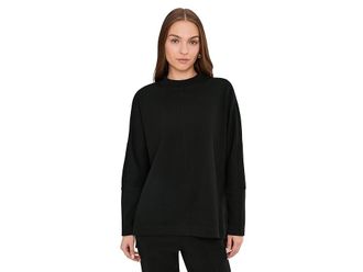Pact Airplane Long Sleeve Poncho Womens Clothing Black : XL-2XL, Cotton