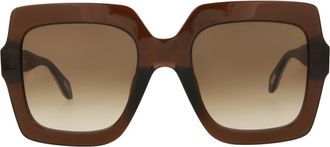Just Cavalli 53mm Square Sunglasses in Brown Brown Brown at Nordstrom Rack