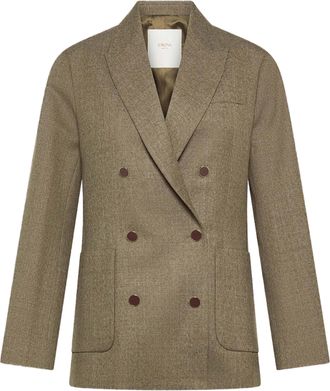 Cruna Structured Boxy Double-Breasted Blazer
