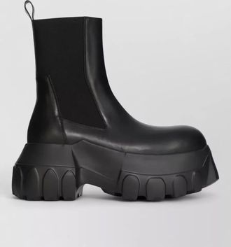 Rick Owens leather chelsea boots