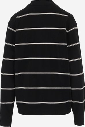 The Garment Womens Polo Shirt Viscose-Blend Black Fsc Viscose Knitwear Sweater