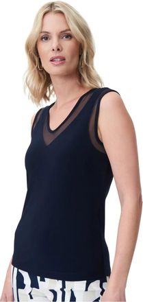 Joseph Ribkoff Mouwloze Top - Dames - Tops zonder mouwen - Blauw - M - Tops
