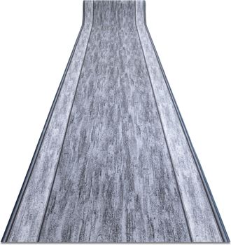 RugsX Rugsx - Alfombra De Pasillo Con Refuerzo De Goma Rama Gris 100cm Grey 100x1350 Cm