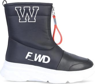 F_WD logo zip boots - unisex - Fabric/Fabric/Rubber - 36 - Blue