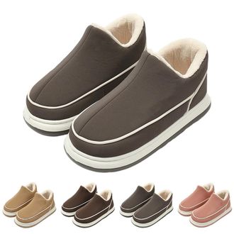 Generic Womens Slippers High Top Winter Footwear For Cozy Indoor Outdoor Fleece Lined Shoes With Thick Soft Sole Comfortable Design Cozy House Slippers For Wo