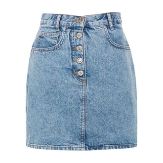 Moschino Denim Skirts, female, Blue, Size: S Gonna Denim Cotone