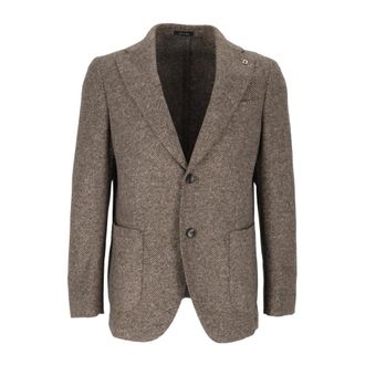 Breras Milano Breras - Giacca - Heren - Jassen - Bruin - Maat: L Wol