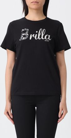 Liu Jo T-shirts in cotone con logo e strass