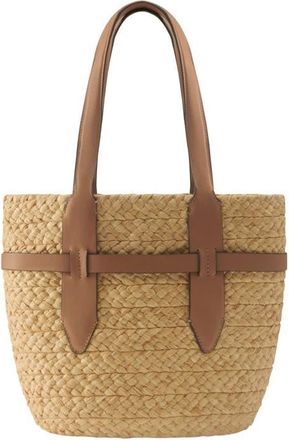 Helen Kaminski Medium Lipari Raffia Tote in Natural/Caramel at Nordstrom