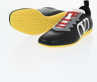 Valentino Perforated Leather Sneakers with Contrast Logo size 41,5