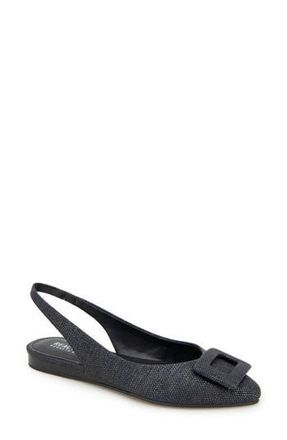 Kenneth Cole Reaction Linton Buckle Slingback Flat in Black at Nordstrom Rack, Size 8.5