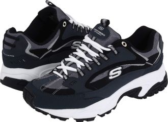 Skechers Mens Stamina Nuovo, Navy/Black, 8.5 UK Wide