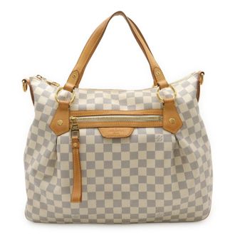 Louis Vuitton Ivory Damier Azur Canvas Pvc Coated Canvas Handbag Tote Bag (Pre-Owned)