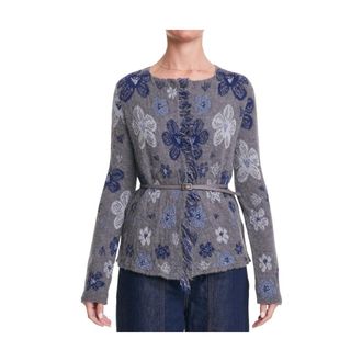 Alessia Santi Round-neck Knitwear, female, Multicolor, Size: L Stylish Sweaters Collection