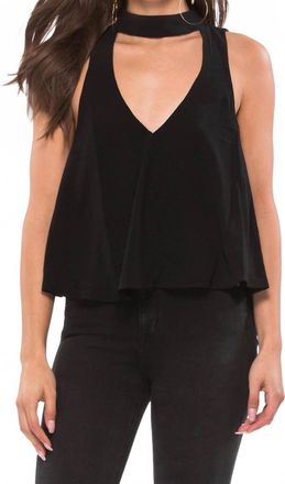 Show me your Mumu Casey Collar Top In Black