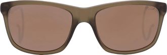 Chopard Polarized Brown Square Mens Sunglasses SCH156M 73MG 57