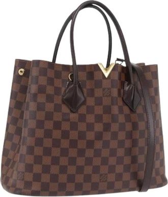 Louis Vuitton Bolso Tote Louis Vuitton Pre-owned Damier Ebene Canvas - Pre-owned - Mujer - Marr&oacute;n - ONE SIZE