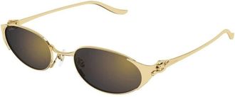 Cartier Ct0630S 001 Sunglasses - female - Cartier - Sunglasses - Yellow - 53 MM - Accessories