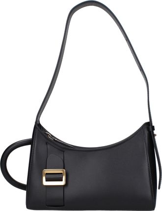 Boyy Jongensschoudertassen voor dames in zwart leer