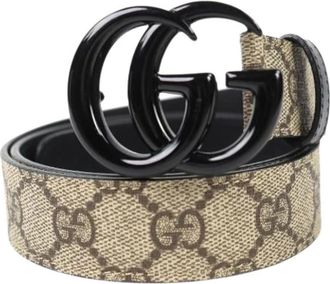 Gucci Pre-owned Belts, female, Beige, Size: ONE SIZE Pre-owned GG Marmont Belt