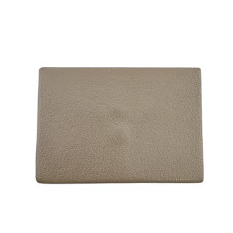 Herm&egrave;s Brown Etoupe Gray Leather Coin Purse/Coin Case (Pre-Owned)