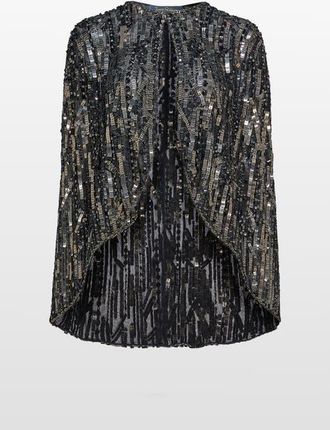 Jenny Packham Vulsa Sequin-Embellished Maxi Dress in Liquorice at Nordstrom, Size Medium Uk