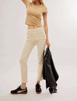Edwin Coated Skinny Jeans In Vanilla