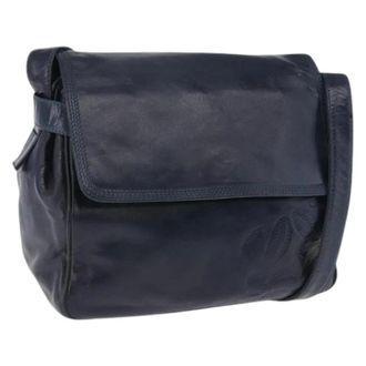 Loewe Pre-owned Shoulder Bag - Dames - Pre-owned - Blauw - Maat: ONE Size Leer