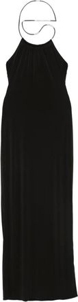 Coperni Maxi-jurk met halternek - Zwart