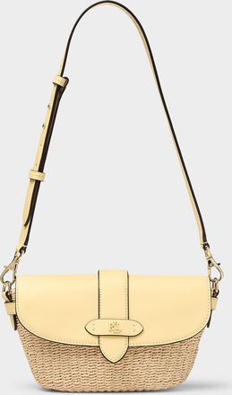 Lauren Ralph Lauren Womens Lynden basketweave small shoulder bag
